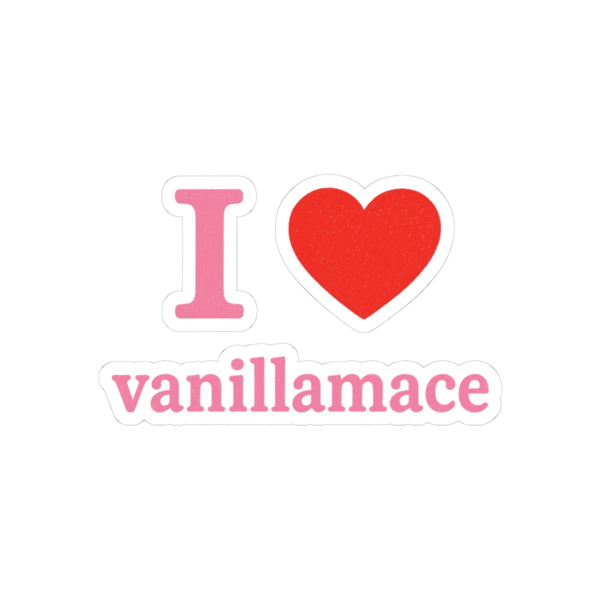 I Heart Vanillamace Sticker | Cute Fandom Vinyl Decal