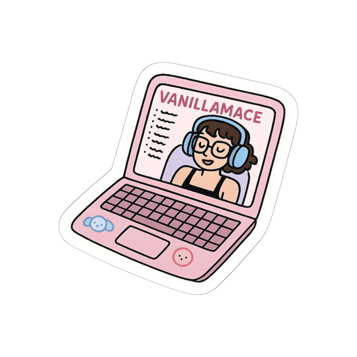 Vanillamace Stream Sticker | Bold Vinyl Decal