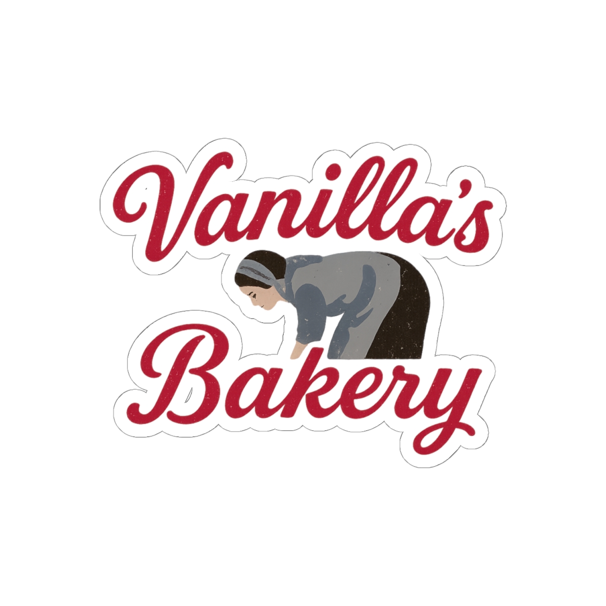 Vanilla Mace Loaf Bakery Sticker | Cute Whimsical Vinyl Decal - alternate angle 1, merchandise