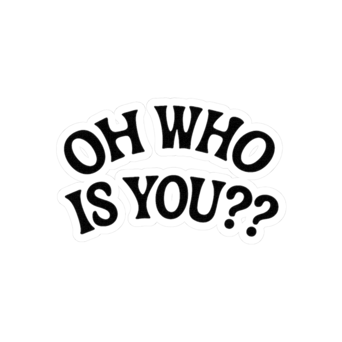 Oh Who Is You VanillaMace Christmas Tree Funny Sticker - alternate angle 3, merchandise