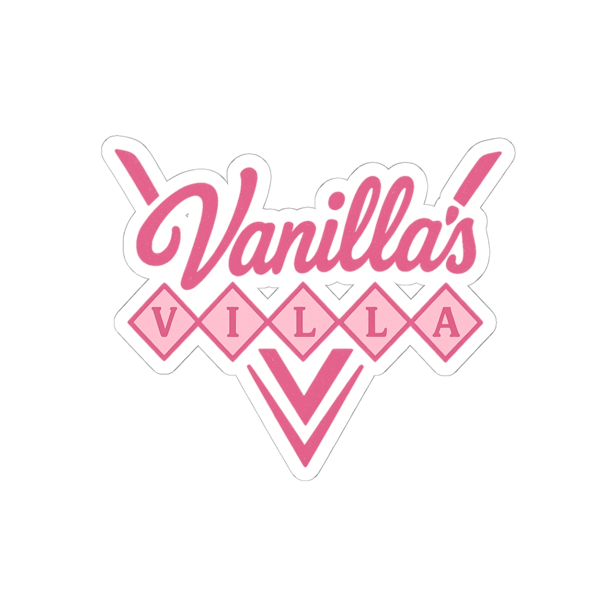 Vanilla's Villa Vanillamace Fan Logo Sticker | Cute Vinyl Decal